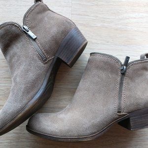 EUC Lucky Brand Bartalino Women Suede Ankle Boots